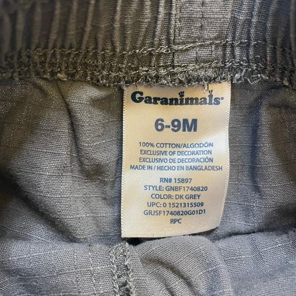 Boys set of 2 garanimals and carters size 6M red and grey pants - Picture 3 of 5